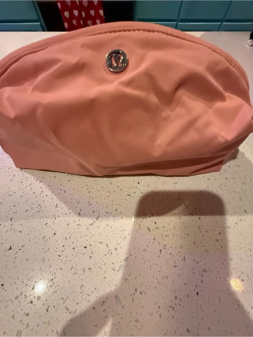 lululemon athletica Coral Pink Cosmetic Pouch